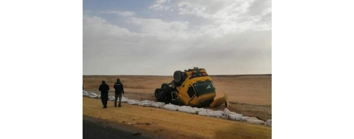 وفاة سائق شاحنة بحادث على الصحراوي
