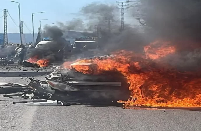 شهيد وإصابات بقصف إسرائيلي استهدف سيارة جنوب لبنان