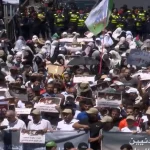 مسيرة في وسط البلد دعما للاسرى في سجون الاحتلال