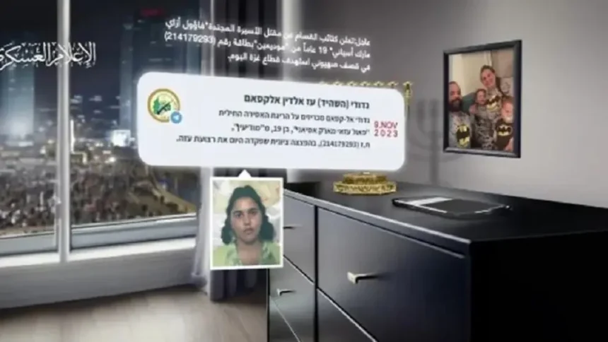 كتائب القسام تتوجه برسالة مصورة إلى الشارع الإسرائيلي