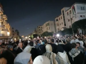 وقفة تضامنية امام مسجد الكالوتي مع فلسطين ولبنان 1