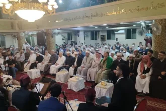 العايدي يرعى الاحتفال بالمولد النبوي في مسجد الإمام الرواس