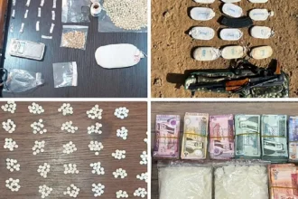 ضبط خلية جرمية من أربعة أشخاص تتعامل مع عصابات إقليمية لتهريب المخدرات والسلاح