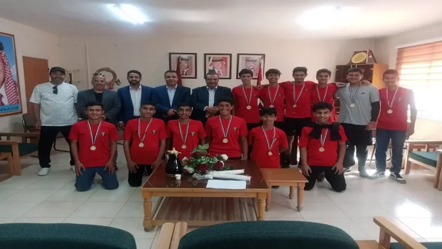 منتخب تربية مادبا لكرة القدم بطل لإقليم الوسط ( أ )