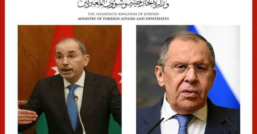 الصفدي ولافروف يبحثان تطورات الأوضاع في سوريا وغزة