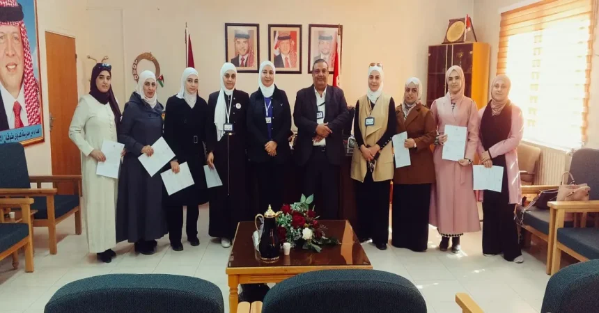 تكريم الفريق المحوري متعدد التخصصات للتعليم الدامج في مادبا