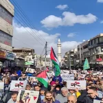 آلاف الأردنيين في وسط البلد دعما للمقاومة وتنديدا بالتواطؤ العربي والدولي