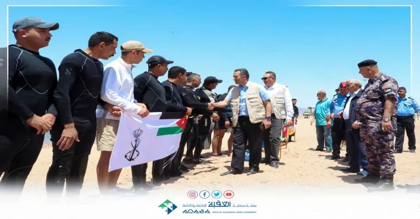 الفايز يرعى حملة تنظيف لجوف البحر في منطقة الشاطئ الجنوبي