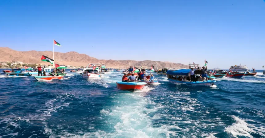 العقبة تحتفي بحريا  بعيد الاستقلال  الـ79