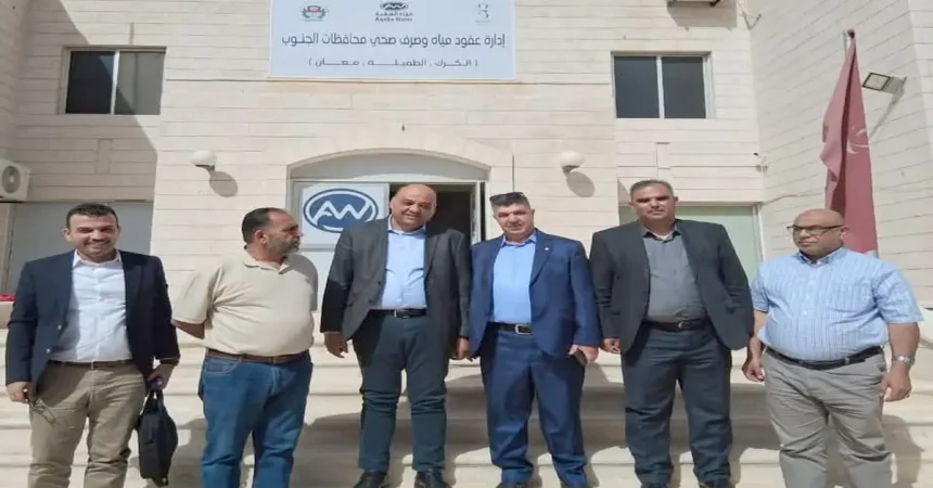 مدير عام شركة مياة العقبة يتفقد عقدي ادارة الكرك ومعان
