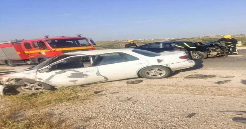 وفاة وإصابة إثر تصادم بين مركبتين على طريق إربد