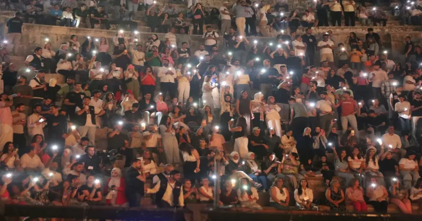 جوزيف عطية وملحم زين في ليلة لبنانية في مهرجان جرش