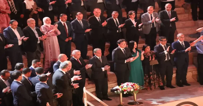 بالصور.. جعفر حسان يُشعل شعلة مهرجان جرش معلنًا انطلاق فعاليات الدورة الـ39