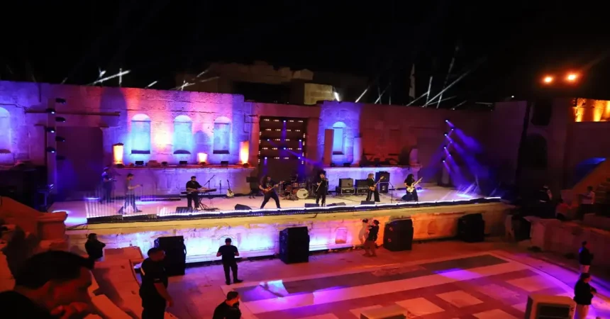 فرقة OCTAVE الأردنية تقدم  إيقاعات معاصرة على المسرح الشمالي بجرش والسودان حاضرة بالثقافة النوبية