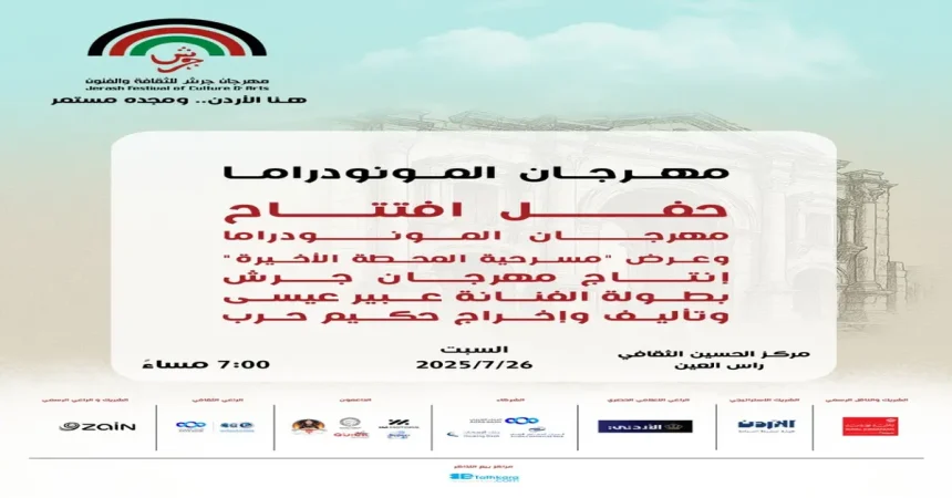 مهرجان جرش يحتفي بالمونودراما كفن مسرحي راقٍ