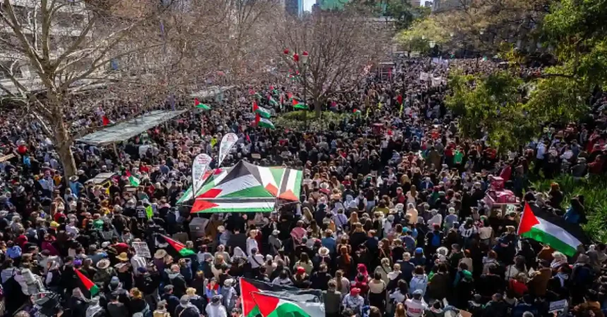  تظاهرة في أستراليا للمطالبة بوقف الحرب على غزة ومعاقبة إسرائيل