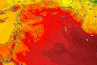 كتلة هوائية حارة نسبياً تؤثر على أجواء الأردن – طقس العرب