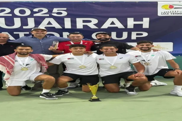 منتخب التنس بطلاً لبطولة الفجيرة