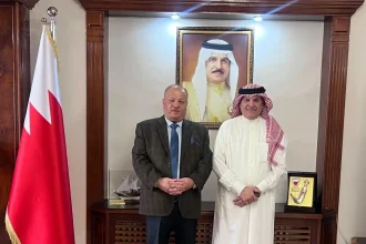 السفير البحريني يلتقي سماوي