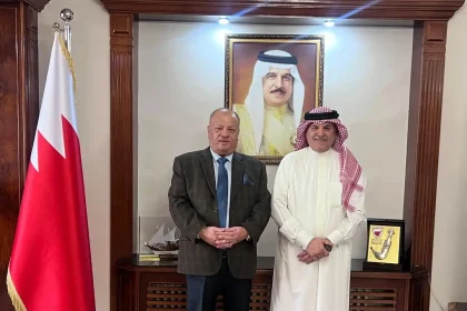 السفير البحريني يلتقي سماوي
