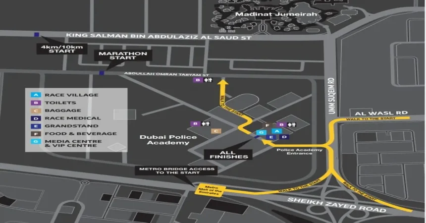 خط نهاية ماراثون دبي