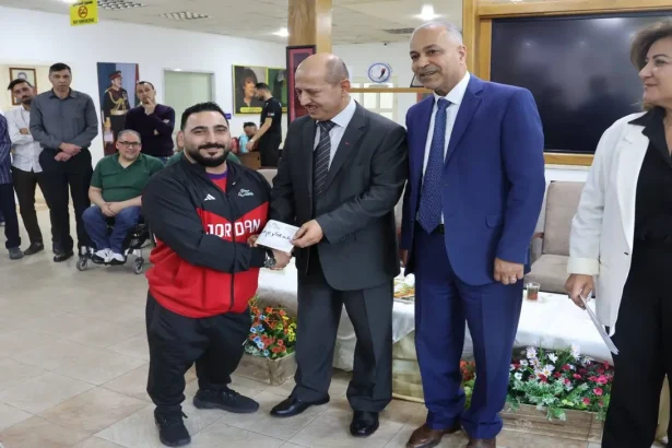 تكريم أبطال البارالمبية الأردنية
