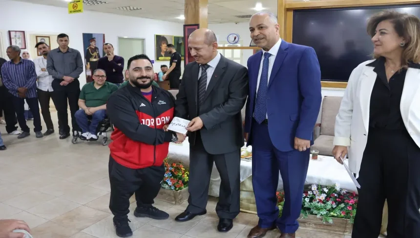 تكريم أبطال البارالمبية الأردنية