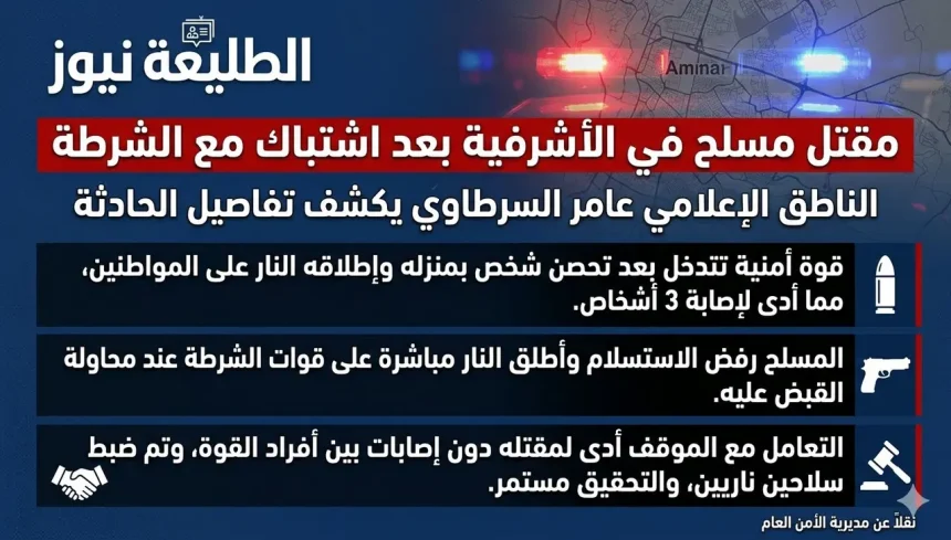 مقتل مسلح في الأشرفية