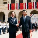 الرئيس السيسي يستقبل الرئيس الصيني شي جين بينغ خلال زيارة الرئيس الصيني لمصر