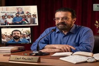 صورة توثق تجربتي في انتخابات مادبا مع أرشيف صور قديمة لانتخابات عام 1989 وشعار الطليعة نيوز