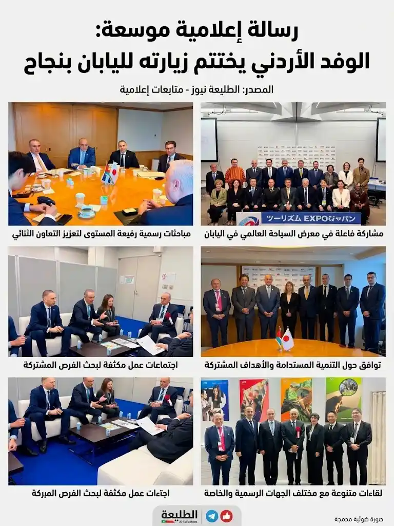 السياحة الأردنية في اليابان تتألق خلال اختتام زيارة الوفد الرسمي بنجاح وتعزيز التعاون.