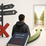 طالب يرى لوحة "اختلالات نظام الحقول" ويختار العودة لنظام التوجيهي القديم العادل.