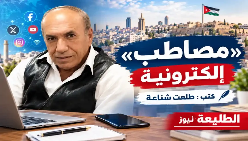 مصاطب إلكترونية.. صورة للكاتب طلعت شناعة ومشهد يعكس الإعلام والحوار الرقمي في الأردن.