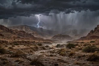 أمطار رعدية في الأردن اليوم مع برق ورعد وسيول في وديان جنوب وشرق المملكة وتحذير من الأرصاد الجوية