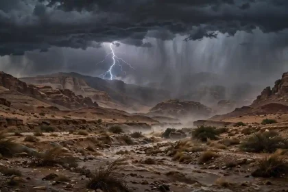 أمطار رعدية في الأردن اليوم مع برق ورعد وسيول في وديان جنوب وشرق المملكة وتحذير من الأرصاد الجوية
