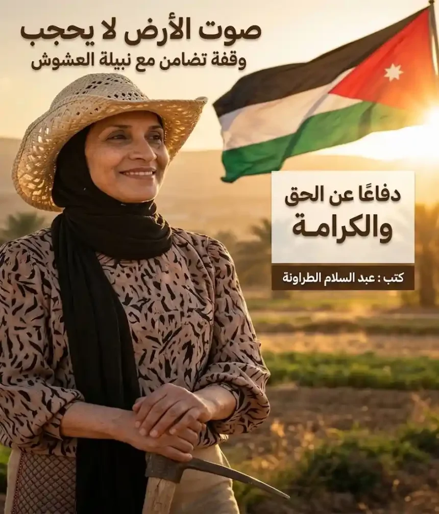 نبيلة العشوش والدفاع عن الأرض في وقفة تضامن لحماية حقوق المزارعين والكرامة