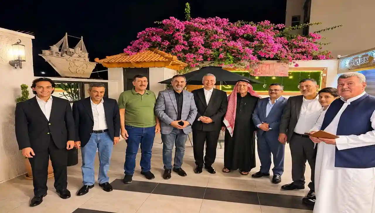 التعاون البريطاني بالعقبة - لقاء السفير البريطاني مع الشيخ فهد الشراري ورجال أعمال العقبة
