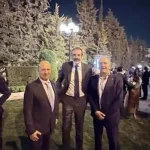 الوهداني يشيد بإسبانيا مع السفير الإسباني وضيوف حفل اليوم الوطني الإسباني في حديقة السفارة بعمان ليلا