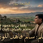 حمود الكرك ذاكرة وطن، الكاتب سالم فاهد اللوزي يتأمل من أسطح حمود كنيسة حمود وسهول الكرك ونجوم شيحان بحنين